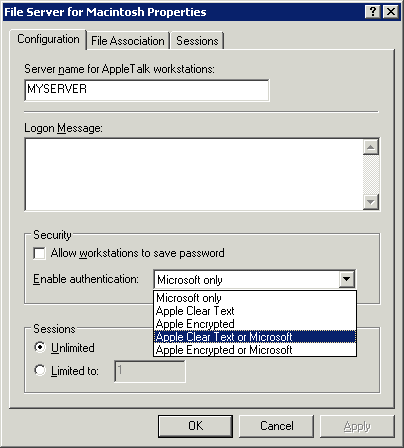 macintosh ftp server